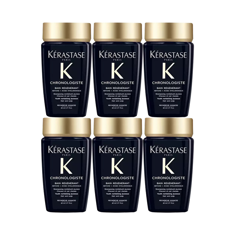 【自营】卡诗黑钻钥源洗发水80ml柔顺护发留香滋润清洁*6 162.3元