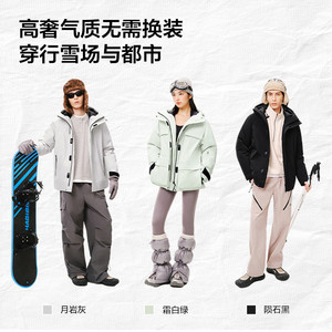 网易严选中国大鹅羽绒服女收腰轻壳工装鹅绒服外套户外防风派克服