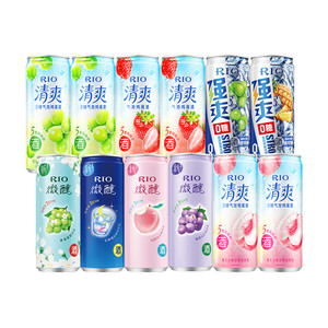 【礼盒装】RIO锐澳预调鸡尾酒微醺清爽强爽全家福330ml*12罐送礼