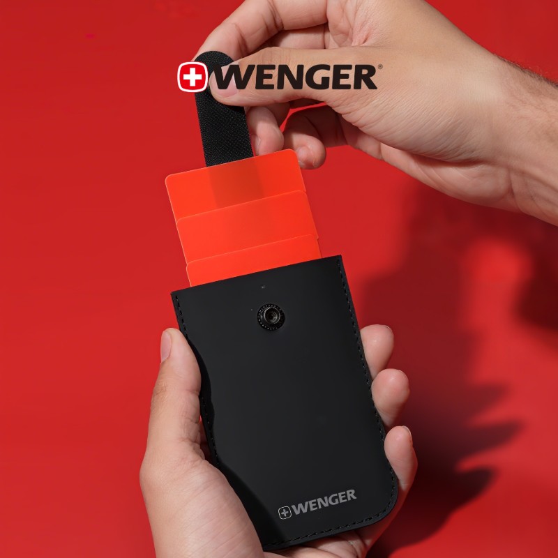 瑞士军刀WENGER威戈证件银行卡收纳包多卡位抽拉卡夹男女卡包 9.1元