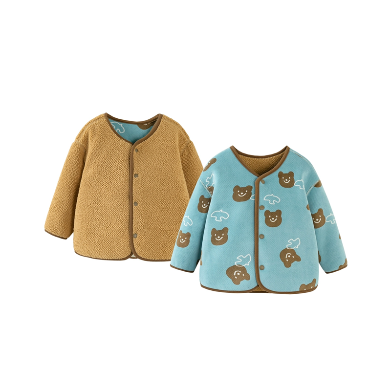 迷你巴拉巴拉男童女童毛绒外套冬季新款宝宝加厚舒适双面保暖夹克 69.9元