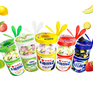 好丽友官方旗舰店木糖醇3+无糖口香糖清新水果味花香口气大瓶装