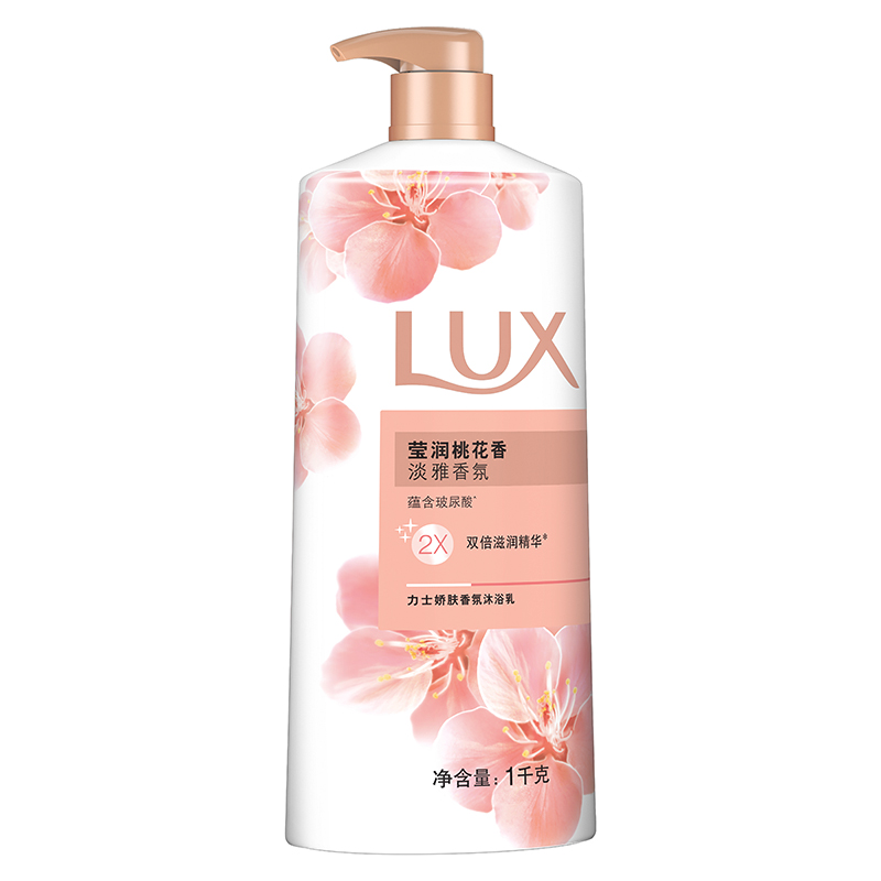 LUX/力士莹润桃花香沐浴露1000g花香凝萃精油留香 27.9元