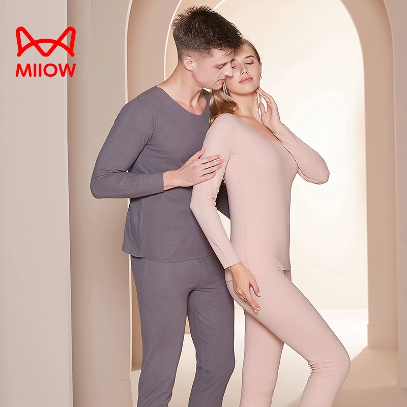 猫人保暖内衣套装女男士情侣款秋衣秋裤套装打底衫保暖内衣秋冬季 29.1元