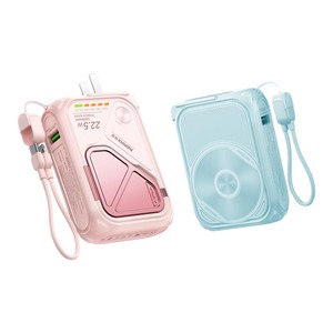 【新国标3C认证】remax睿量20000毫安充电宝磁吸款自带线插头三合一无线快充适用iPhone1617苹果手机小巧便携