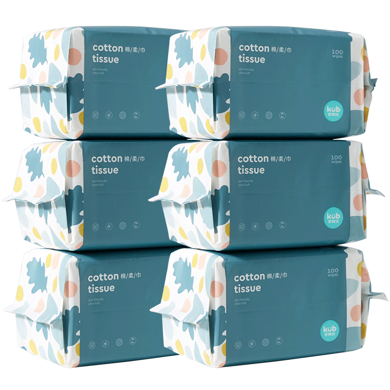 KUB可优比婴儿洗脸巾绵柔巾手口专用宝宝干湿两用新生儿非棉柔巾 78元