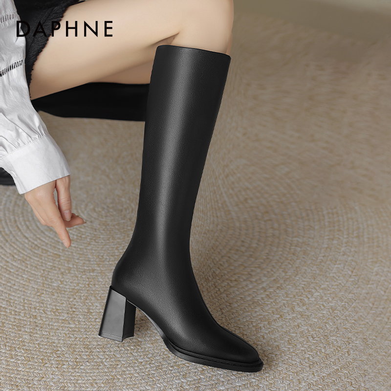 达芙妮短靴中筒靴雪地靴长靴清仓特价 89.9元