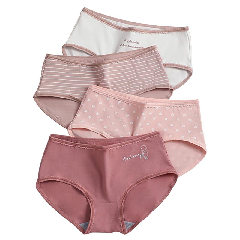 红豆女士内裤纯棉三角裤抗菌档中腰纯欲学生高中少女生抑菌短裤头 24.8元