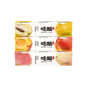 【专享】卡士吃酸系列风味发酵乳大颗果肉低温酸奶140g*3杯