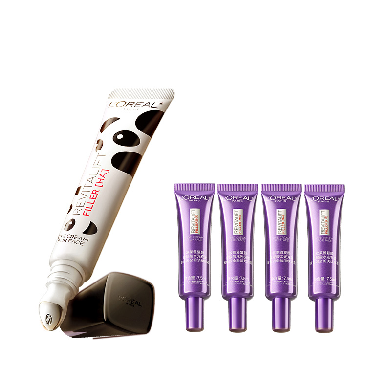 欧莱雅第三代全新升级紫熨斗眼霜咖啡因玻色因抗皱紧致淡纹黑眼圈 309元