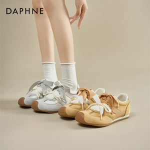达芙妮厚底德训鞋女2025新款女鞋秋冬软底百搭小白鞋运动休闲鞋子
