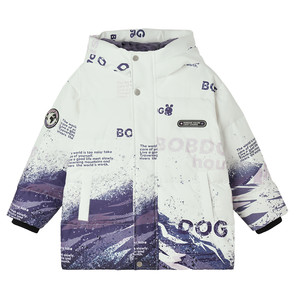 巴布豆童装男女中长款羽绒服儿童2025冬装新款滑雪服加厚极寒外套