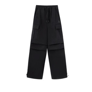 骆驼运动工装裤女2025春季梭织休闲女装长裤户外防泼水徒步登山裤