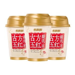 【试饮装】香飘飘古方五红暖乳茶*3杯五红膏方奶茶散杯装