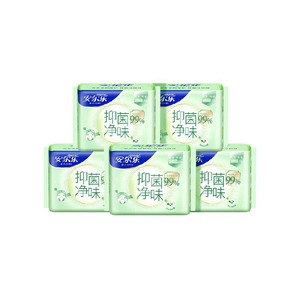 【下拉享优惠】安尔乐卫生巾抑菌净味超薄纯棉日用245mm姨妈巾