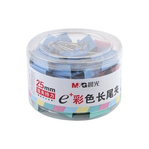 晨光长尾夹燕尾夹大号夹子文具彩色小文件夹子凤尾夹多功能票夹试卷书夹子不锈钢小夹子手账夹子办公用品