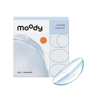 moody隐形眼镜日抛M系列透明片近视眼镜10/30/60片moodyblue