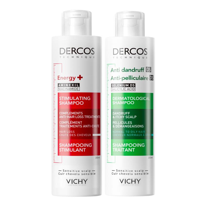 【海外正品】Vichy薇姿绿标红标洗发水露液去屑控油蓬松官方 124元