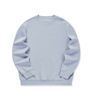 鸿星尔克加绒卫衣男冬季新款男士男生青少年加厚运动圆领长袖上衣