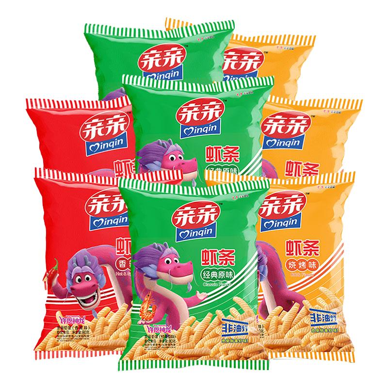 亲亲小龙虾虾条虾片大包薯片辣味宿舍耐吃情人节零食点心休闲送礼 14.9元