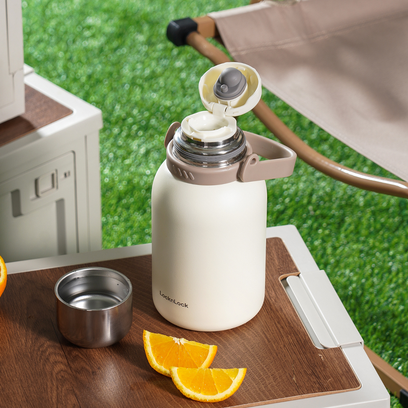 乐扣乐扣户外水壶大容量保温杯水杯不锈钢杯子便携保冷杯露营男款 111元