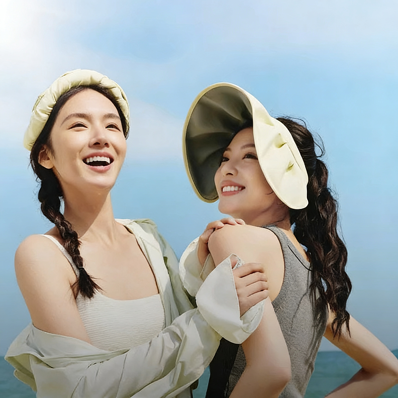 蕉下贝壳帽空顶防晒帽女款大帽檐户外防紫外线2025新太阳遮阳帽子 99元