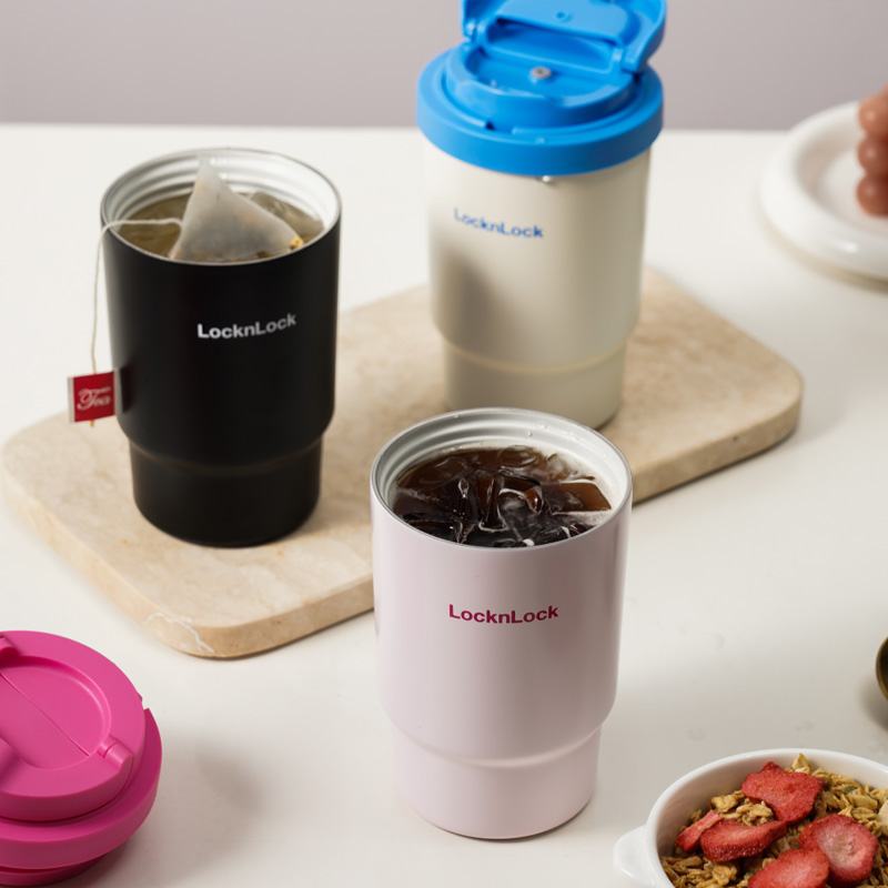 乐扣乐扣遇见元气保温杯水杯陶瓷覆层内胆不锈钢咖啡杯女生办公室 82元