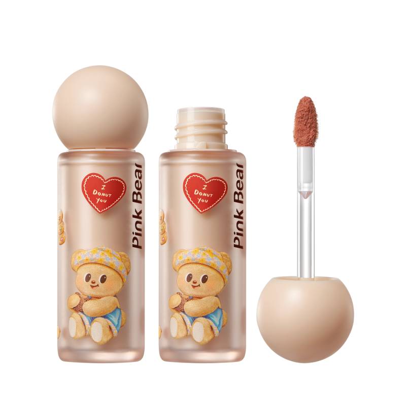 pinkbear皮可熊黄油小熊联名唇蜜精华蜜唇釉持色唇泥学生平价TK