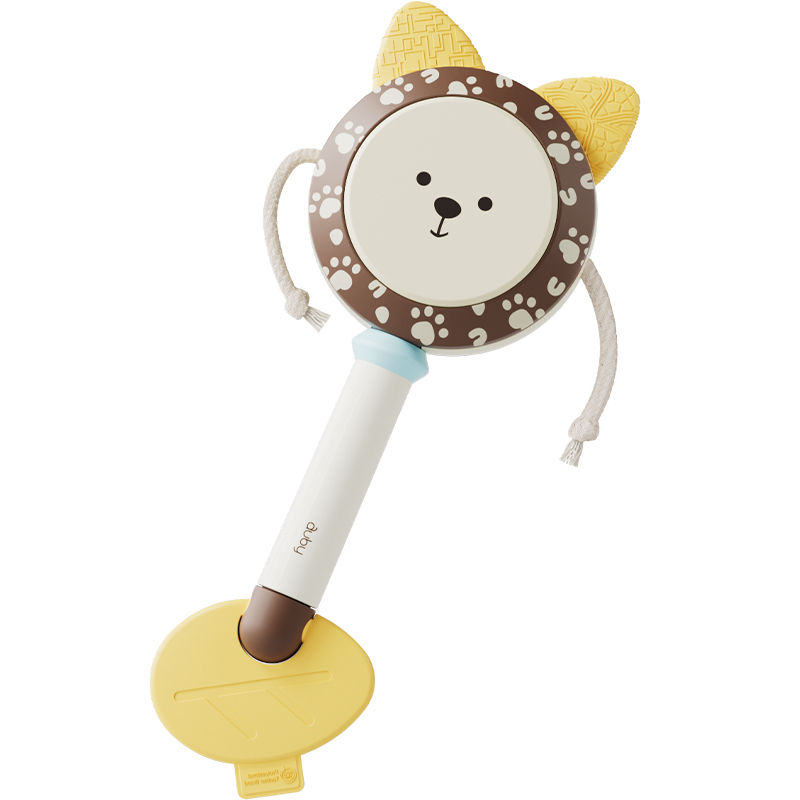 澳贝拨浪鼓婴儿玩具哗啦棒6月可啃咬儿童新生幼儿波浪鼓宝宝摇铃 23元