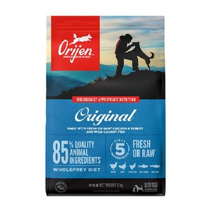 Orijen渴望 狗粮幼犬成犬通用粮 原味鸡肉2kg 最近效期26/5/12
