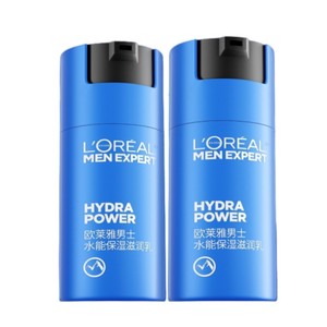 欧莱雅男士水能保湿滋润乳液面霜补水润肤擦脸部护肤品清爽秋冬