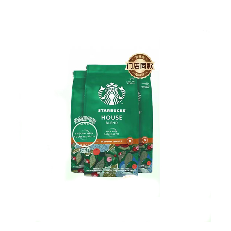 【自营】星巴克咖啡粉中度烘焙特选综合研磨阿拉比卡咖啡粉200g*3 141.1元