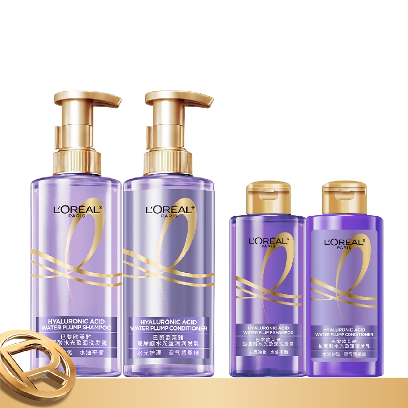 【双12立即抢购】欧莱雅玻尿酸洗发水护发素洗护套装控油蓬松清洁 125元