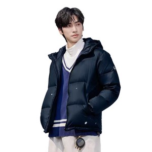 乔丹羽绒服男加厚冬季新款防风防寒短款运动外套连帽保暖男装棉服