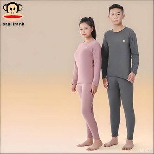 大嘴猴青少年保暖内衣套装男孩秋衣秋裤女孩初中高中学生2025新款