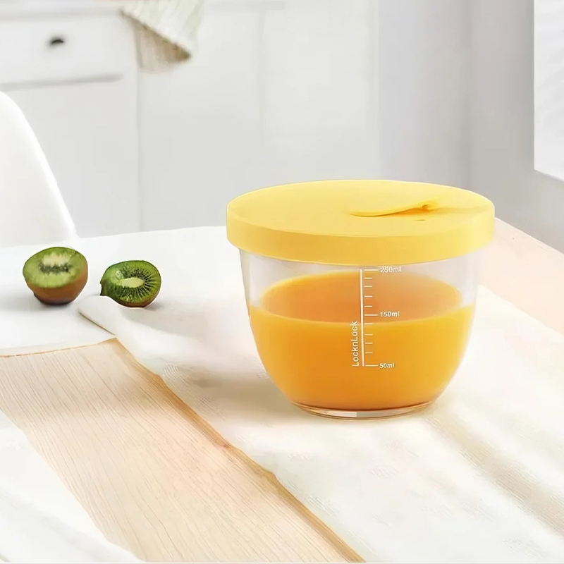 乐扣乐扣辅食碗宝宝婴幼儿专用玻璃保鲜盒食品级可蒸煮加热带刻度 20.5元