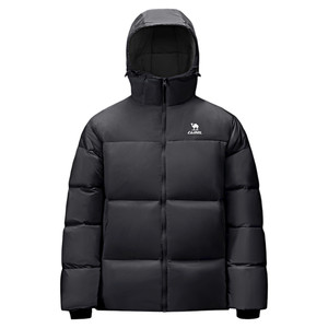 [骆驼火炉]运动三防羽绒服男冬季情侣加厚连帽防水面包羽绒外套女