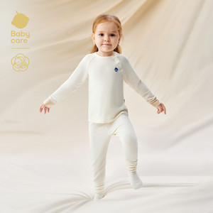 Babycare山茶花保暖内衣套装秋冬宝宝家居服分体睡衣儿童秋衣秋裤