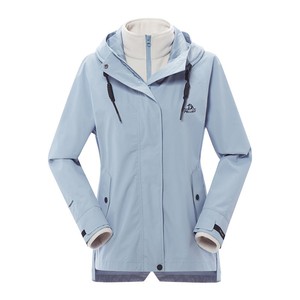 【山行】伯希和户外冲锋衣女新款加绒三合一防风防水徒步登山服男