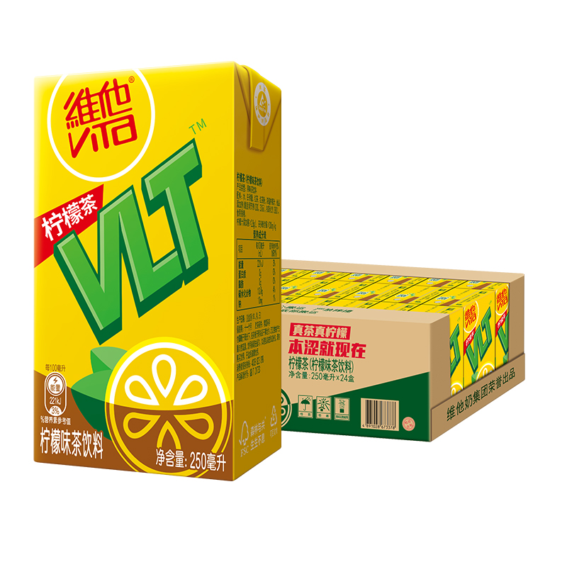 【立即购买】vita维他柠檬茶柠檬味茶饮料果味饮品250ml*24整箱装 55.8元