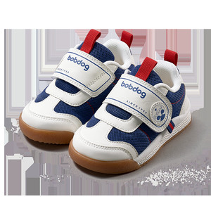 巴布豆宝宝学步鞋冬季新款防滑二棉鞋儿童童鞋婴儿鞋子男童机能鞋