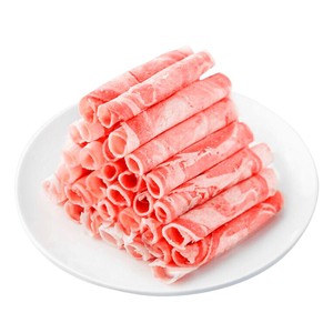 东来顺原切内蒙古羔羊肉卷正宗清真羊肉片老北京肥羊卷铜锅涮羊肉