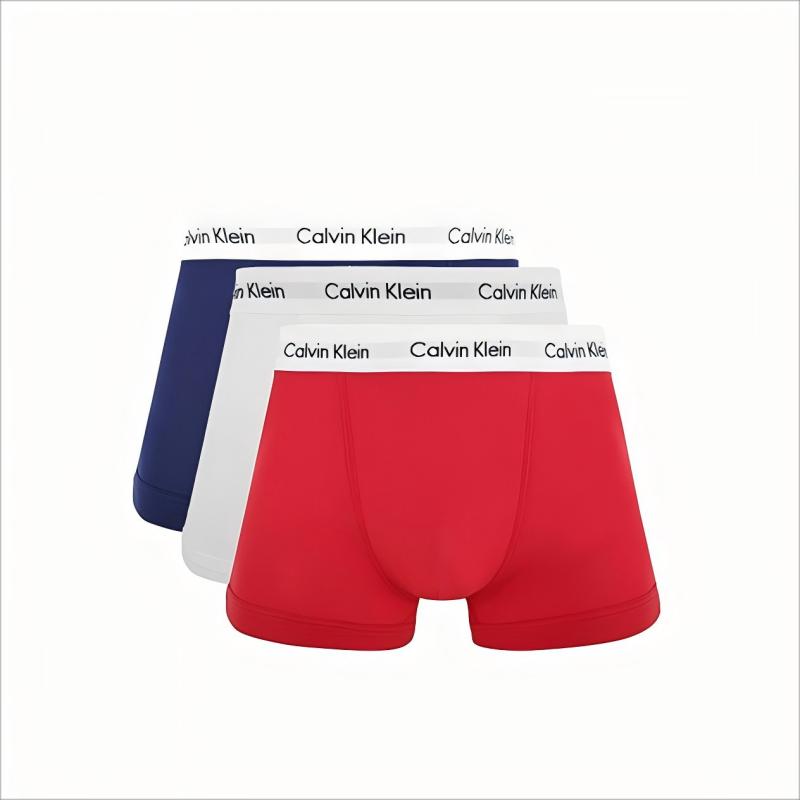 【自营】Calvin Klein凯文克莱CK男士平角裤内裤3条装底裤男款 199元