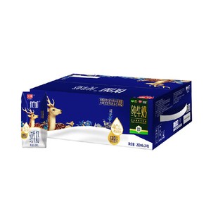 【臻选】光明优加4.0g蛋白纯牛奶200mL*24盒新老包装随机发货