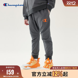 Champion冠军儿童装25秋冬新款男大小童时尚简约百搭休闲运动长裤