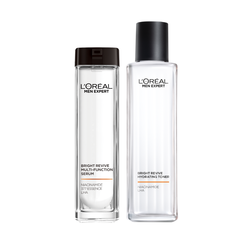 【圣诞礼物】欧莱雅男士耀白护肤品套装水乳美白淡斑补水保湿控油 294元