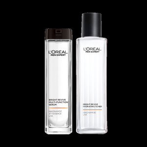 【圣诞礼物】欧莱雅男士耀白护肤品套装水乳美白淡斑补水保湿控油