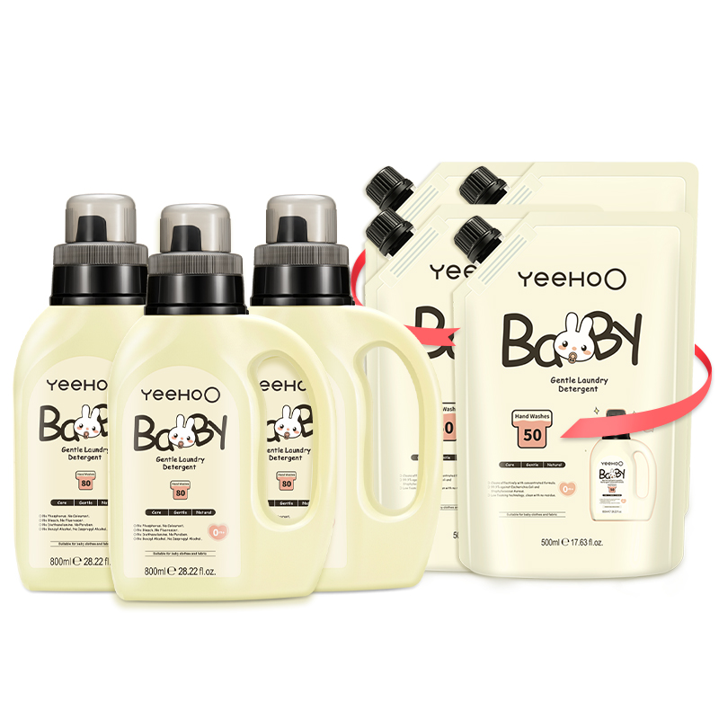 英氏婴儿洗衣液宝宝专用新生婴幼儿童洗衣液内衣皂液量贩式家庭装 119元
