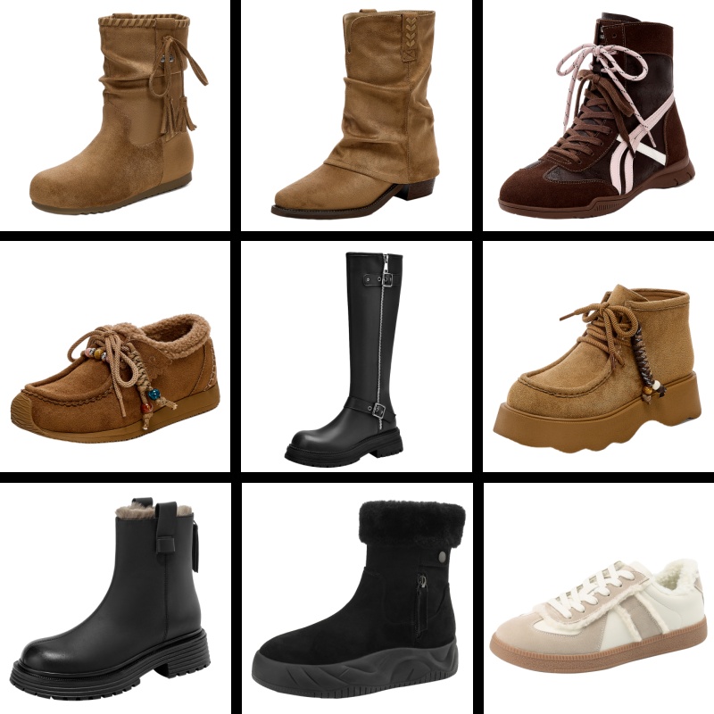 卓诗尼秋冬长靴短靴棉鞋棉靴特价 69元