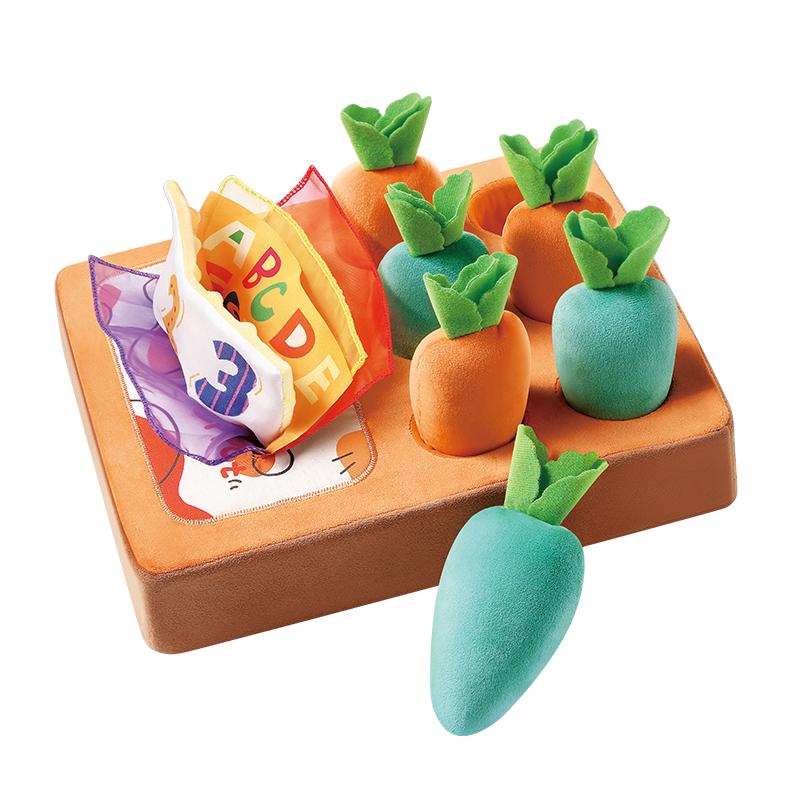 澳贝拔萝卜婴儿玩具可啃咬胡萝卜宝宝仿真抽纸撕不烂抽抽乐0一1岁 54.9元